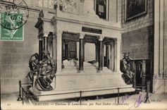 VINTAGE POSTCARD Nantes Tomb of Lamoriciere By Paul Dubois Cathedral