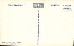 VINTAGE POSTCARD Agay Seen on the gold island