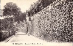 VINTAGE POSTCARD Beaulieu Boulevard Gordon Benett