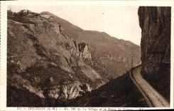 VINTAGE POSTCARD Gourdon Vlliage and the Road of Fatty