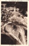 VINTAGE POSTCARD Gourdon Falls Of the Wolf the torrent