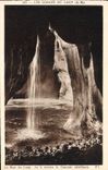 VINTAGE POSTCARD Gourdon Falls Of the Wolf the jump of the wolf seen through the petrifying cascade