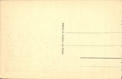 VINTAGE POSTCARD La Turbie View and the Head of Dog