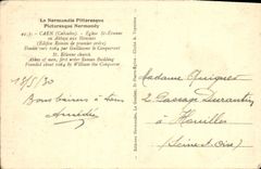 CPA Caen Eglise St Etienne ou abbaye aux hommes 