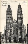 VINTAGE POSTCARD Tours Built Cathedral St Gatien