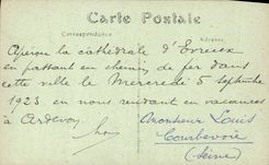 VINTAGE POSTCARD Cathedral D' Evreux and the cloister of the eveche