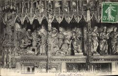 Catedral de Chartres Eragment de la POSTAL de la VENDIMIA de la vuelta de Cheur
