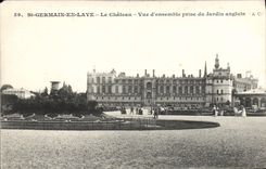VINTAGE POSTCARD Saint Germain in Bush hammer the Castle Overall picture Catch of the English Garden