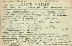 La POSTAL Lyon de la VENDIMIA coloca el monumento de Carnot de Rebublique