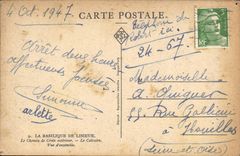 CPA La Basilique De Lisieux Le chemin de croix exterieur Le calvaire Vue d'ensemble