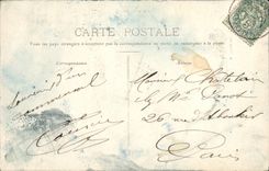 VINTAGE POSTCARD Avallon Valley of the Cousin Road of Meluzien the portrait of Gargantua