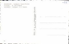 VINTAGE POSTCARD Collegial Brussels Gudule Saint