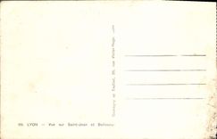 CPA Lyon Vue Sur Saint Jean et Bellecour