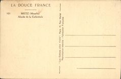 CPA Metz Abside de la Cathedrale