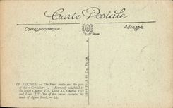 Loaches de la POSTAL de la VENDIMIA el castillo de Royl y la puerta de Cordeliers