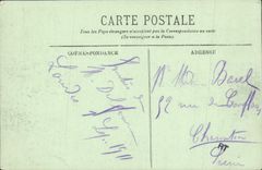 POSTAL de la VENDIMIA pesada el valle de Argeles y los Pyrenees vistos del pico de Jer