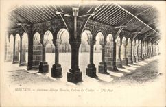 CPA Mortain Ancienne Abbaye Blanche Galerie du cloitre