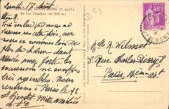 VINTAGE POSTCARD Mont Gilds the Lake Chambon