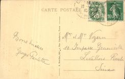 VINTAGE POSTCARD Remainders of the Castle Five Mars Seen Interior