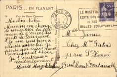 POSTAL París de la VENDIMIA mientras que da un paseo el parque de los Hillocks de Chaumont