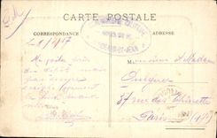 Columnas de Rostrales de Burdeos de la POSTAL de la VENDIMIA