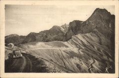 VINTAGE POSTCARD the Pyrenees Tourmalet Descent On Bareges