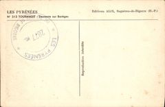 VINTAGE POSTCARD the Pyrenees Tourmalet Descent On Bareges