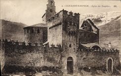 CPA Luz Saint Sauveur Eglise Des Templiers