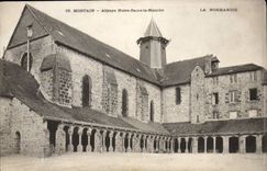 CPA Mortain Abbaye Notre Dame La Blanche