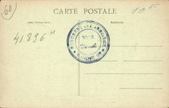 Taladro de la POSTAL de la VENDIMIA del monumento de Compiegne del armisticio de Militaria
