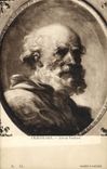 VINTAGE POSTCARD Fragonard Head of Old man Museum of Amiens