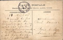 VINTAGE POSTCARD Paris Gallery of Louvre Apollo