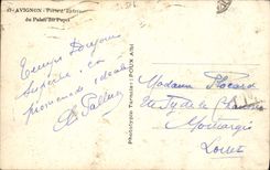 MODERN CARD Avignon Main door of the Palate of the Popes