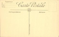 POSTAL Pau de la VENDIMIA el castillo el cuarto de los oficiales