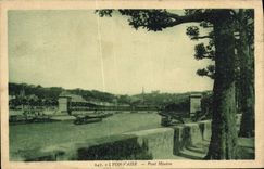 Ovejas del puente de Lyon Vaise de la POSTAL de la VENDIMIA