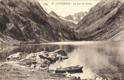 VINTAGE POSTCARD Cauterets the Lake De Gaube