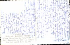 MODERN CARD Auvergne Clermont Ferrand Virgin miraculous of Notre Dame of the Port