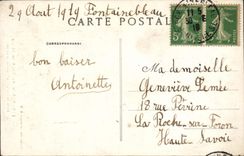 CPA Palais de Fontainebleau Porte de Francois 1er Jardin de Diane 