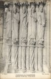 Catedral de la POSTAL de la VENDIMIA de la puerta meridional de los apóstoles de Chartres