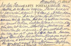 POSTAL Chantilly de la VENDIMIA el castillo visto del parque