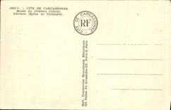 CPA Cite De Carcassonne Musee du Chateau Contal Calvaire Eglise de Villaniere