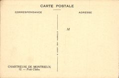 VINTAGE POSTCARD Charteuse De Montrieux Small Cloister