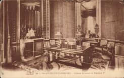 VINTAGE POSTCARD Palate De Fontainebleau Cabins of Work of Napoleon 1st