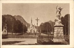 POSTAL Miguel pesado de la VENDIMIA la cruz del bretón y de la basílica