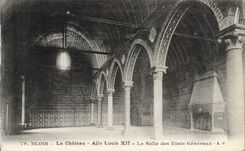 CPA Blois Le Chateau Aile Louis XII La salle des Etats Generaux 