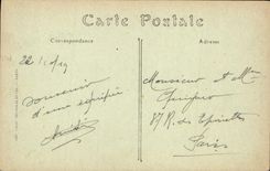 VINTAGE POSTCARD Cathedral Of Amiens the Whining Angel Blasser Cranium Skeleton