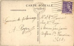 Monumento pesado de la POSTAL de la VENDIMIA de la curación de artes