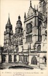 VINTAGE POSTCARD the Cathedral of Evreux and the Cloister of the eveche