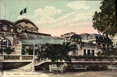 VINTAGE POSTCARD Vichy Terrace of the Casino
