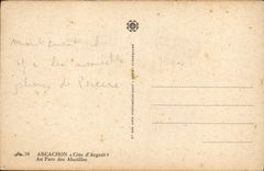 VINTAGE POSTCARD Arcachon Dimensions Money With the Park Of Abatilles
